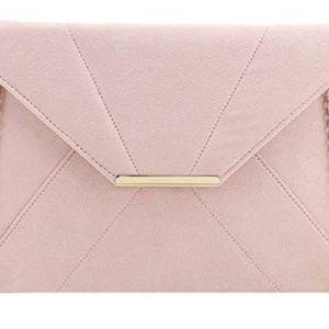 Blush Suede Clutch